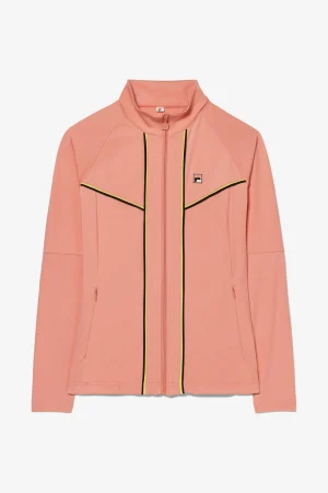 FILA Backspin Track Jacket 975 peach pink / canary yellow / black Sale