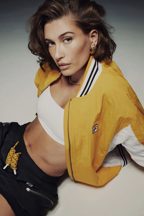FILA Crinkled Settanta Jacket 720 YELLOW / WHITE Hot