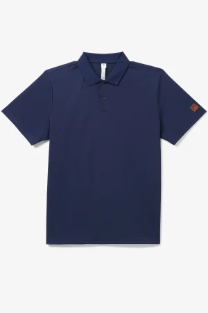 FILA Cross Court Texture Polo 412 NAVY / HOLLY BERRY Clearance