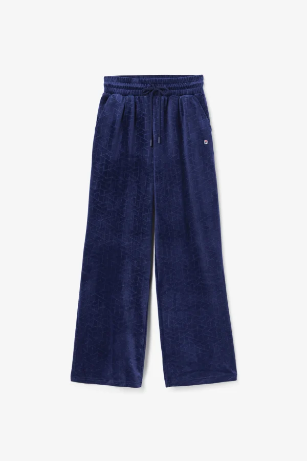 FILA Devika Velour Track Pant 410 FILA NAVY Store