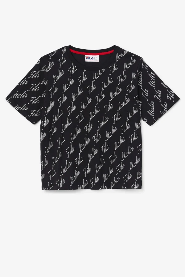 FILA Elizabeth Tee 001 BLACK / GARDENIA Clearance