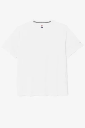 FILA essentials heather mesh crew 100 WHITE Best Sale