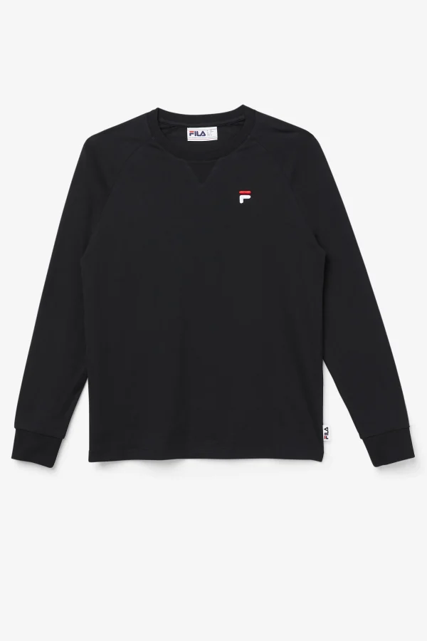 FILA Flynn Long Sleeve Tee 001 BLACK Outlet
