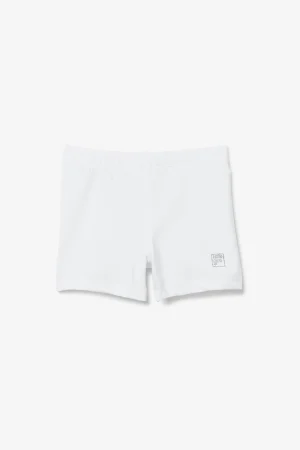 FILA Girls' Core Ball Short 100 WHITE Cheap