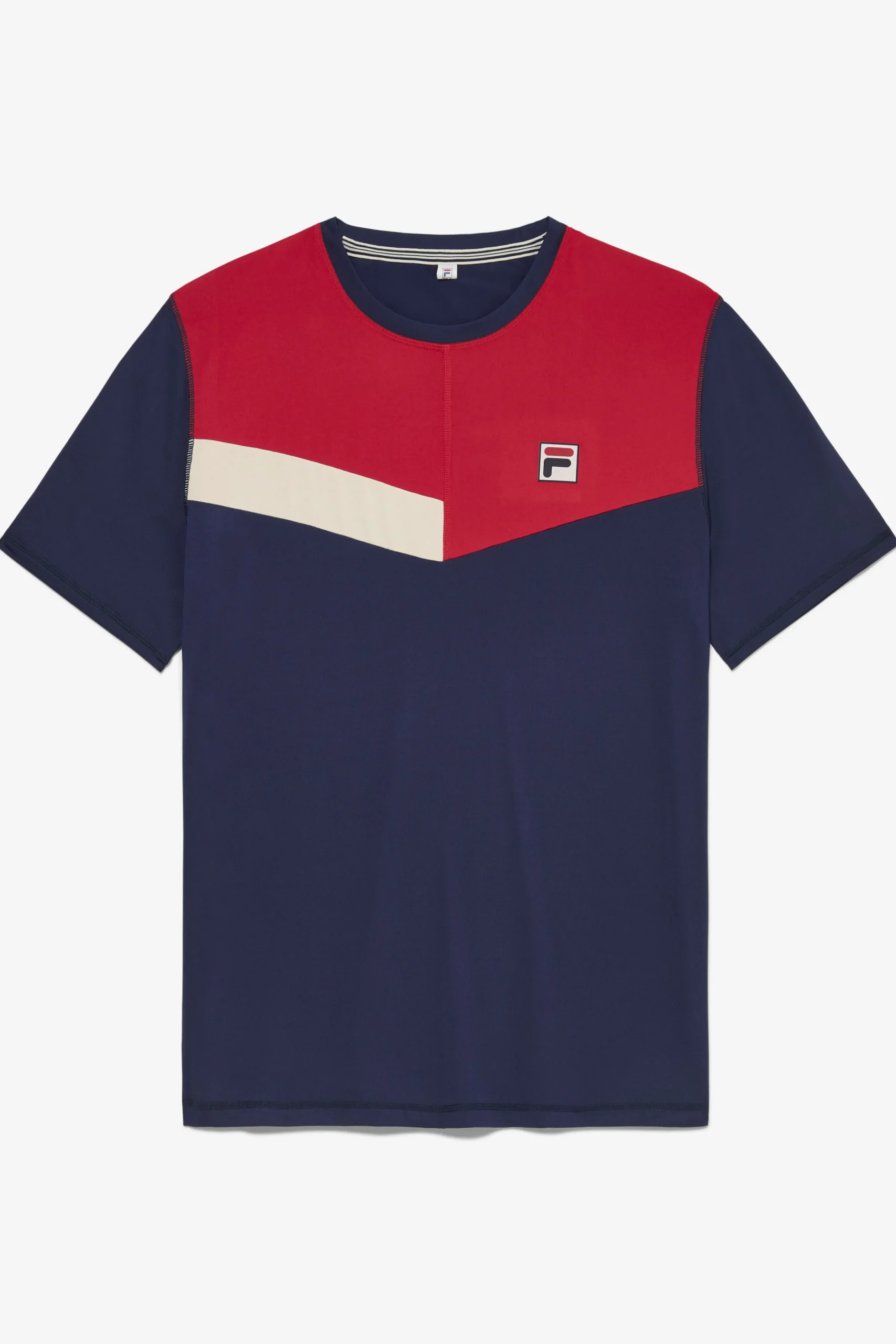 FILA HERITAGE SHORT SLEEVE CREW FNVY/FRED/ECRU Fashion