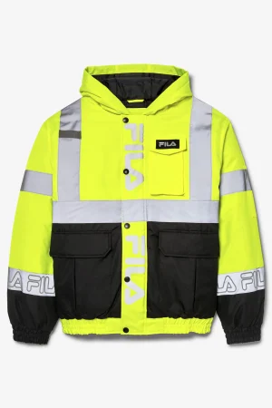 FILA High Visibility Hooded Bomber Jacket Best