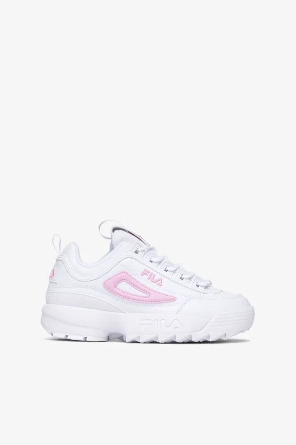FILA Kids' Disruptor II 155 WHITE/PIROUETTE/WHITE Outlet