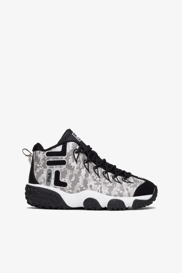 FILA Kids' Snake Dancer Winter Camo 003 Black / White / Monument New