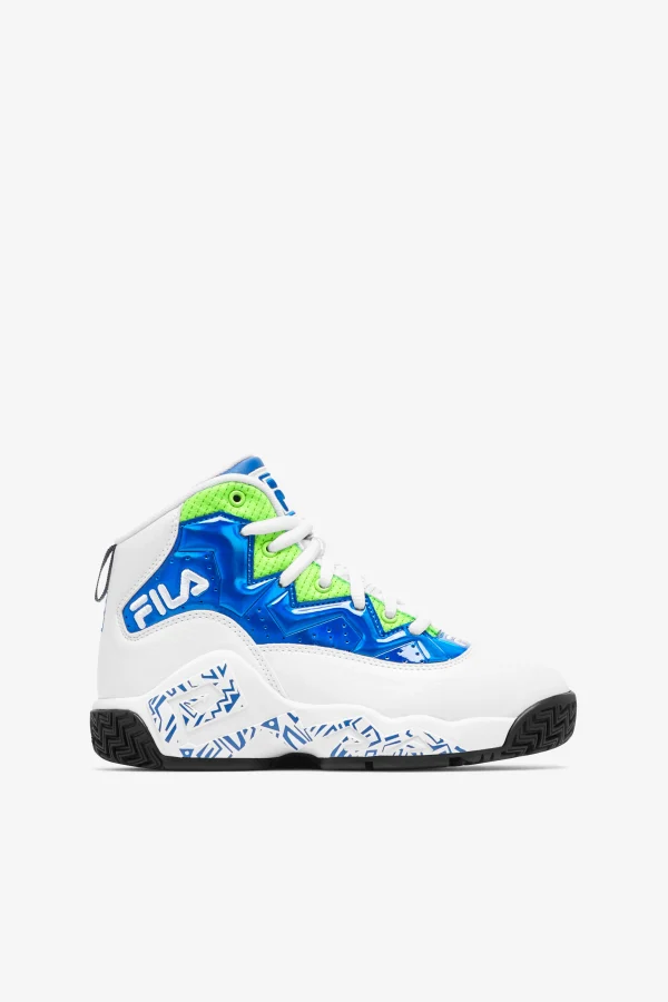 FILA Little Kids' Mb Night Walk 143 WHITE / PRINCE BLUE / GREEN GECKO Shop