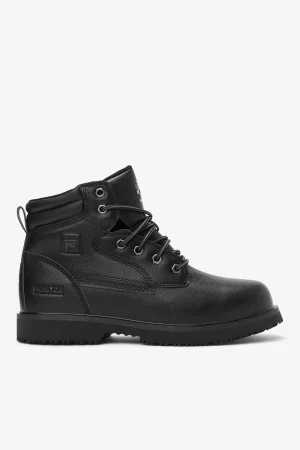 FILA Men' Landing Steel Slip Resistant Steel Toe Boot BLK/BLK/BLK Discount