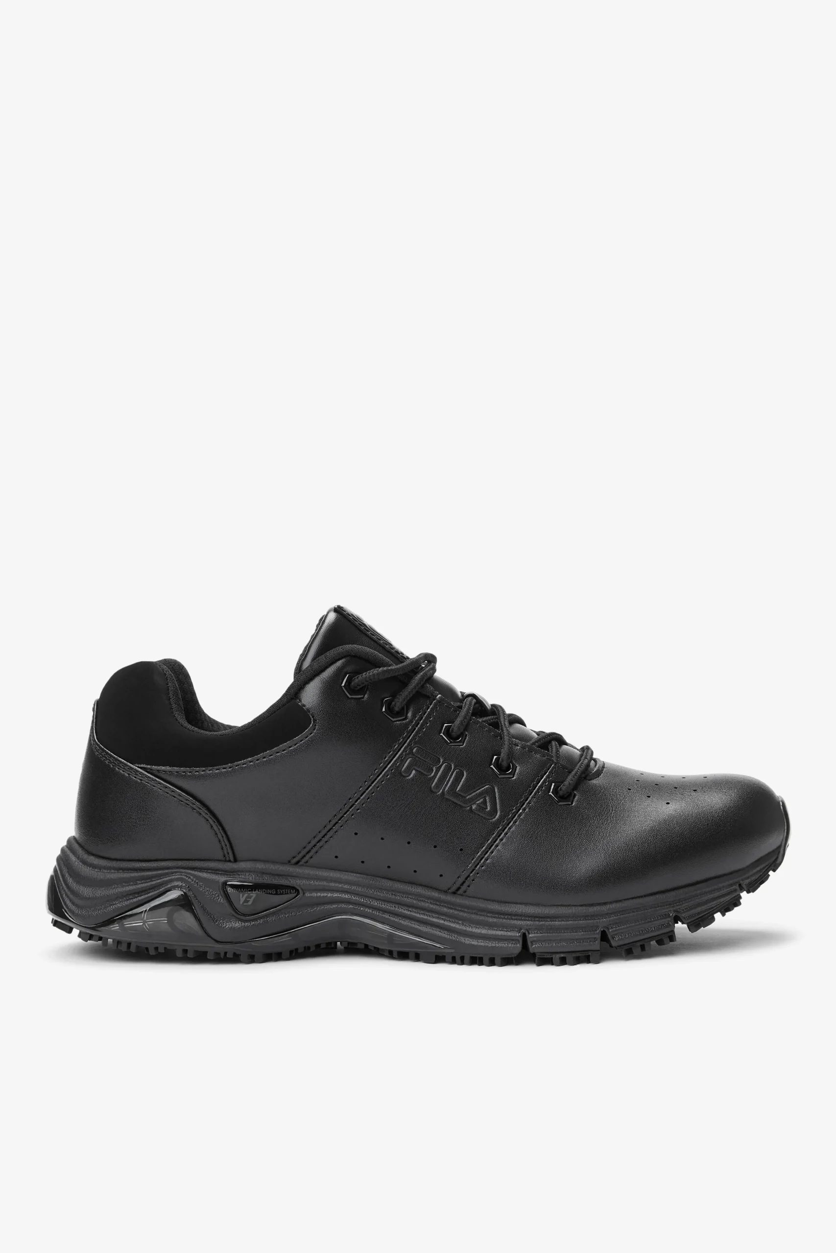 FILA Men' Memory Breach Low Slip Resistant Shoe 001 BLACK / BLACK / BLACK Shop