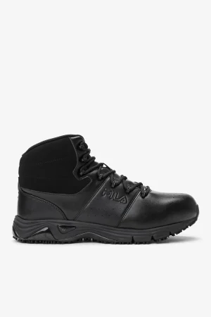 FILA Men' Memory Breach Slip Resistant Steel Toe Shoe 001 BLACK / BLACK / BLACK Flash Sale