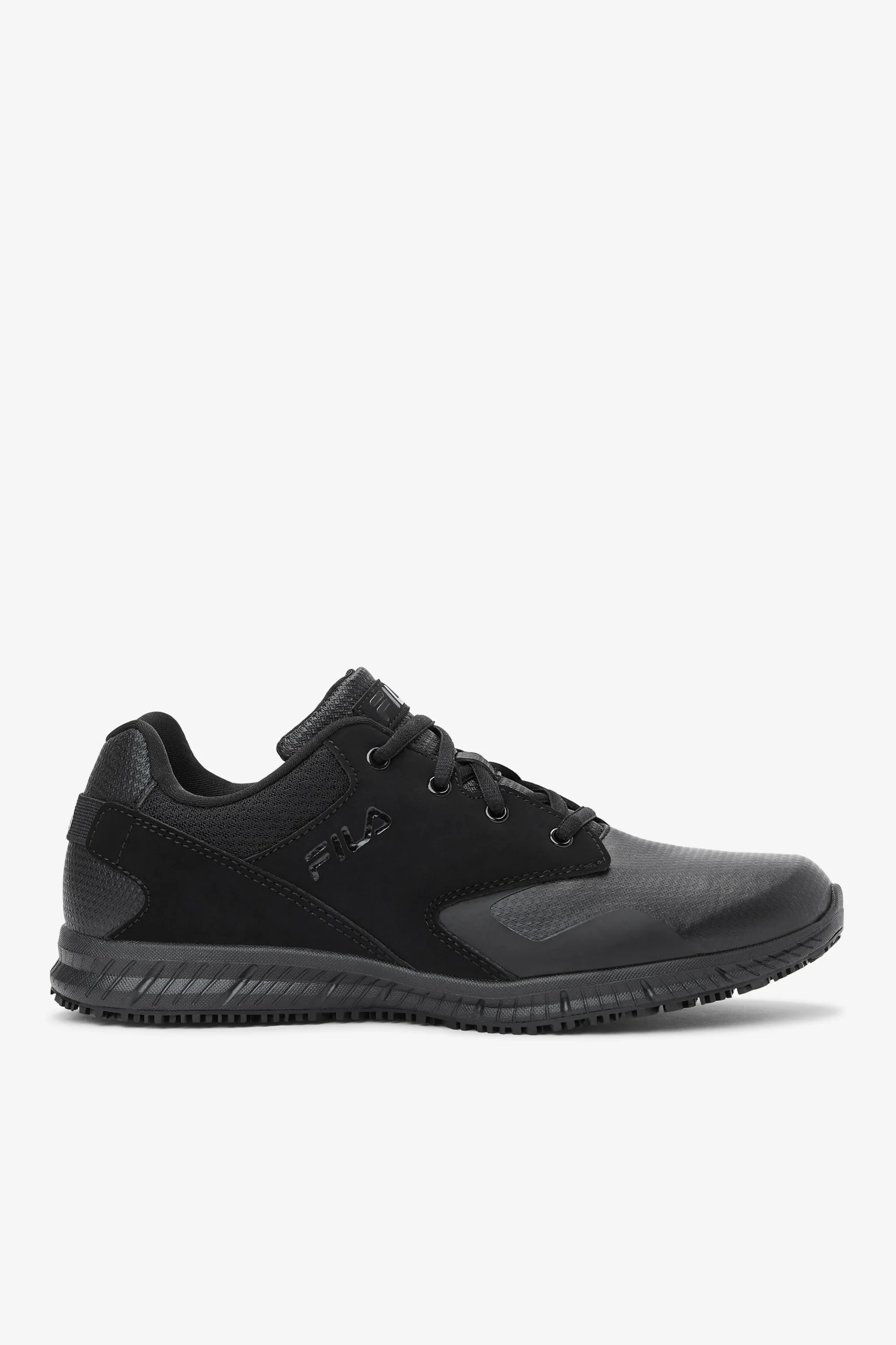 FILA Men' Memory Layers Slip Resistant Shoe 001 BLACK / BLACK / BLACK Flash Sale