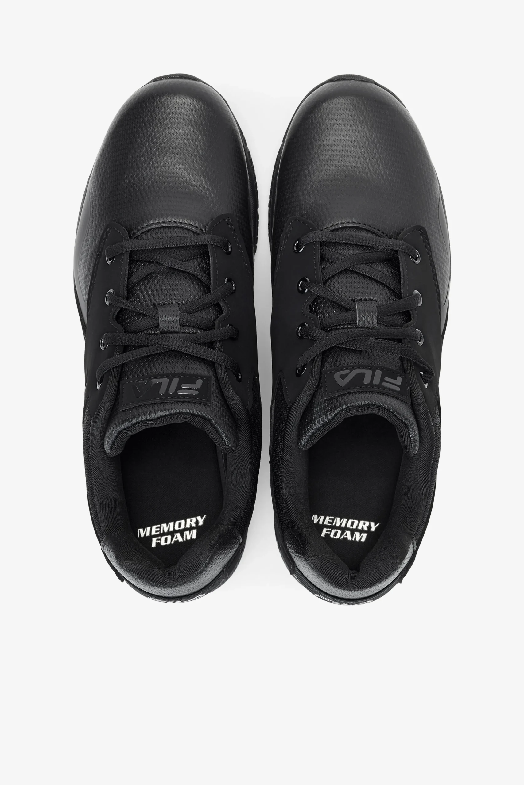 FILA Men' Memory Layers Slip Resistant Shoe 001 BLACK / BLACK / BLACK Flash Sale