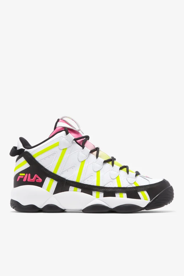 FILA Men' Stackhouse Spaghetti 115 WHITE / BLACK / SAFETY YELLOW Sale