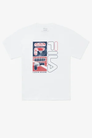 FILA NYC Collage Tee 100 WHITE Clearance