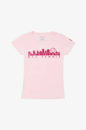 FILA NYC Girl' Sparkle Tee 662 PINK New