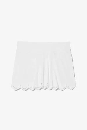 FILA Whiteline Lasercut Skort 100 WHITE Cheap