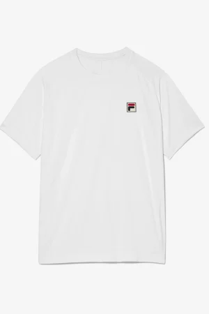 FILA Whiteline Short Sleeve Crew 100 WHITE / CAMO Cheap