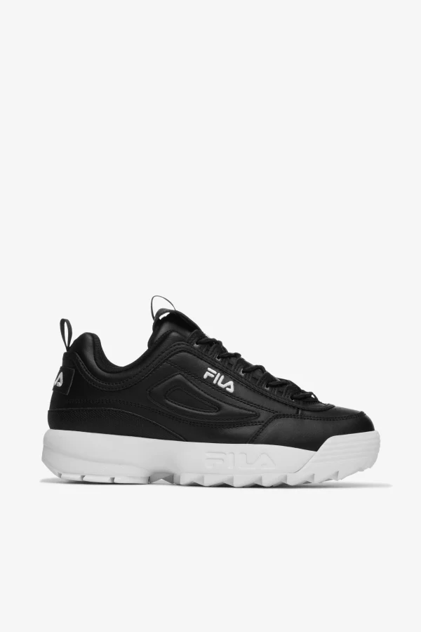 FILA Women' Disruptor II Premium 013 BLACK / BLACK / WHITE Cheap