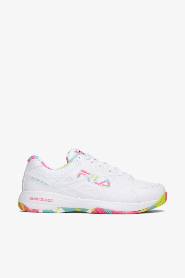 FILA Women' Double Bounce 3 199 WHITE/ WHITE / MULT Fashion