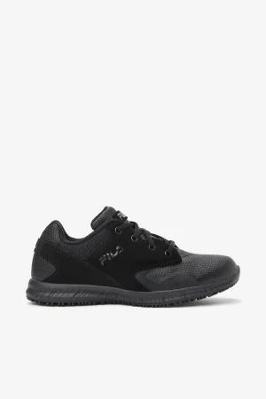 FILA Women' Memory Layers Slip Resistant Shoe 001 BLACK / BLACK / BLACK Shop