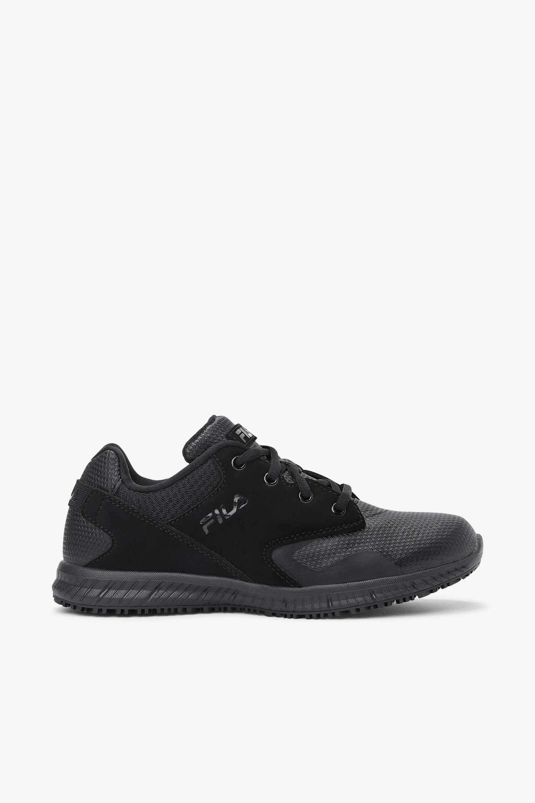 FILA Women' Memory Layers Slip Resistant Shoe 001 BLACK / BLACK / BLACK Shop
