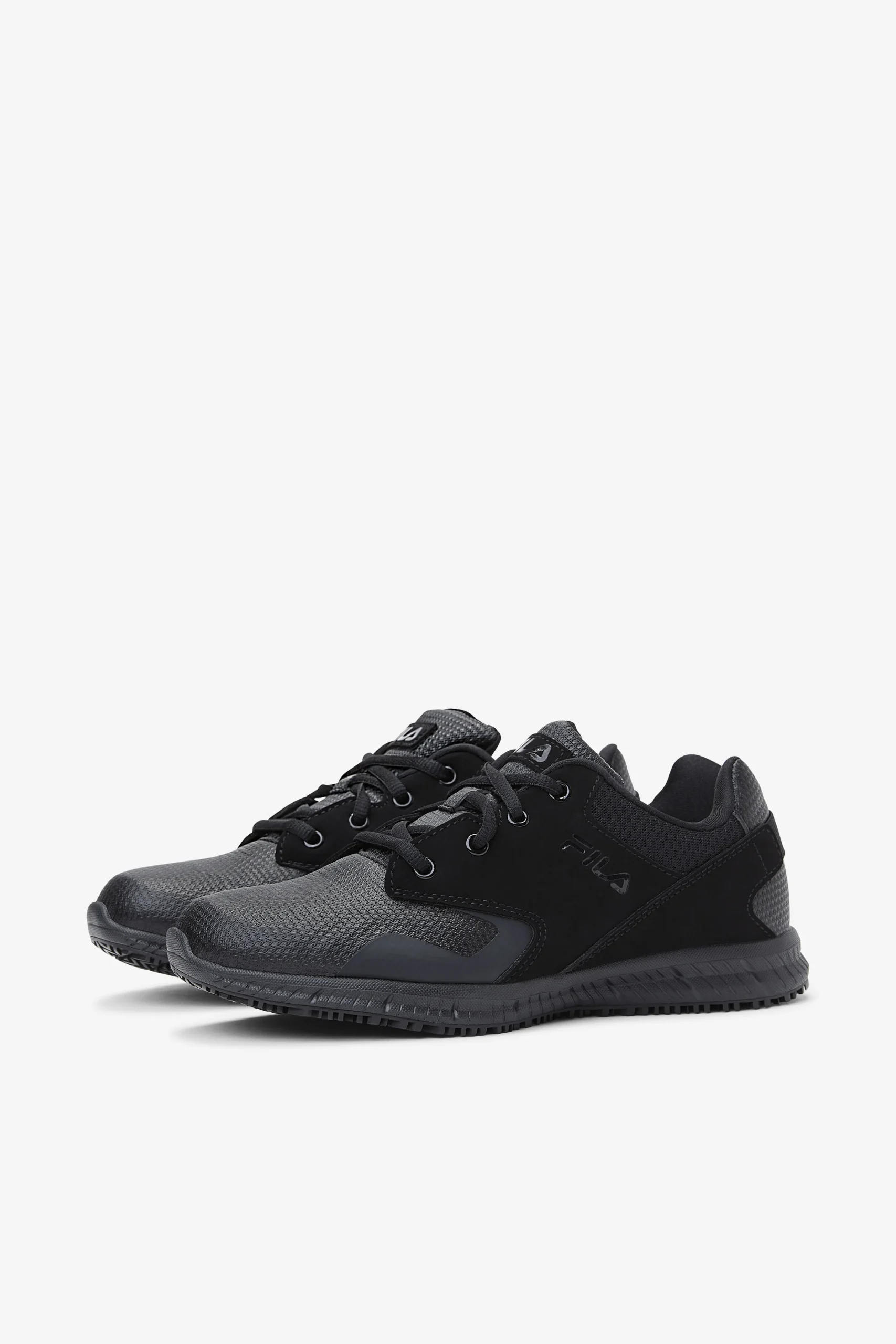 FILA Women' Memory Layers Slip Resistant Shoe 001 BLACK / BLACK / BLACK Shop