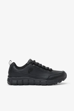 FILA Women' Memory Radiance Slip Resistant Shoe 001 BLACK / BLACK / BLACK Best Sale