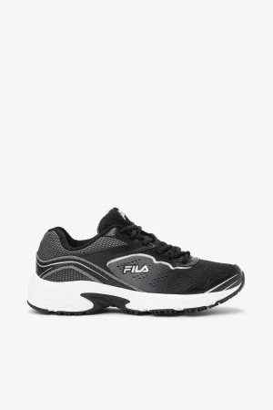 FILA Women' Memory Runtronic Slip Resistant Shoe 002 BLACK / PEWTER / METALLIC SILVER Outlet