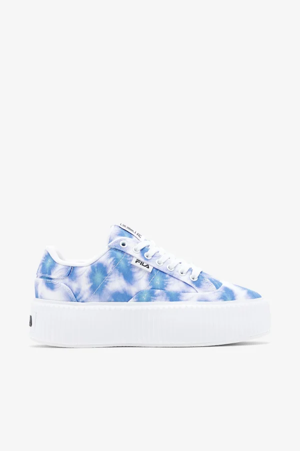 FILA Women' Sandblast Oversole Tie Dye 421 BRIGHT COBALT / STORM BLUE / WHITE Shop