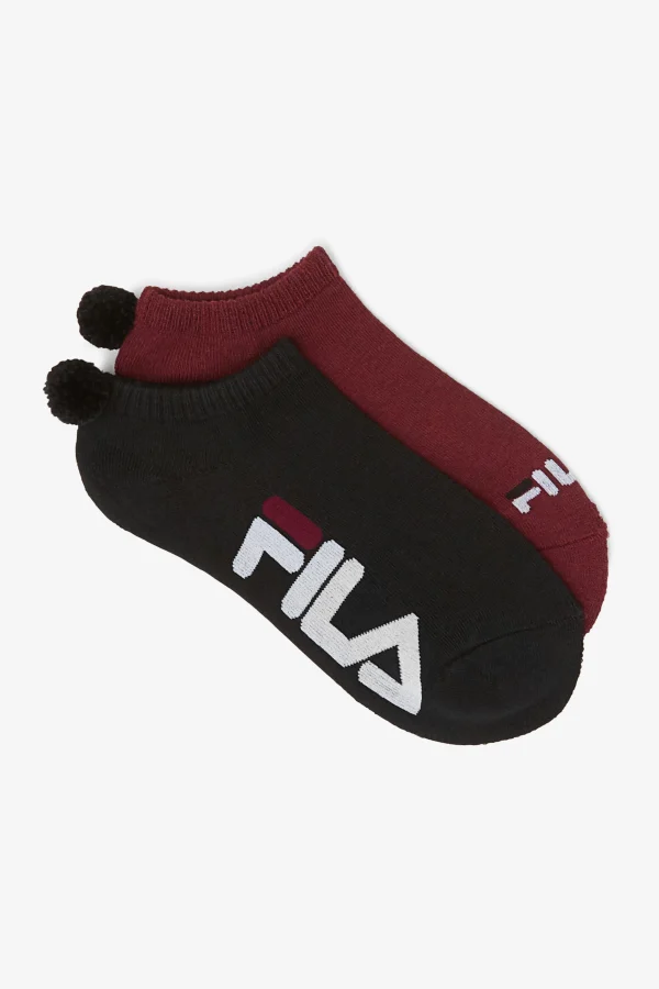 FILA Women' Tennis Pom Pom Sock 2-Pack Cheap
