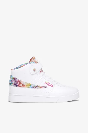 FILA WOMEN'S VULC 13 RG TIE-DYE 169 WHITE / MULT / SAFETY YELLOW Hot